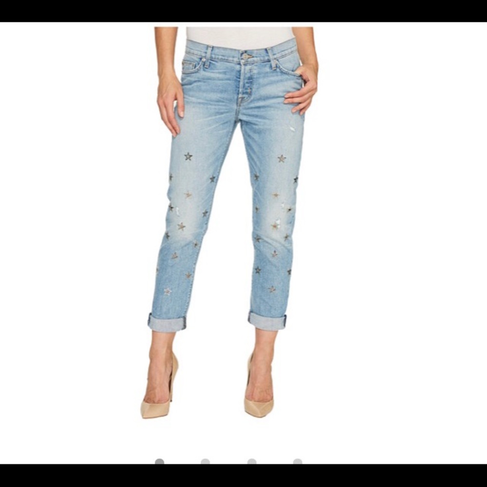 Hudson Riley relaxed straight 5-pocket jeans.